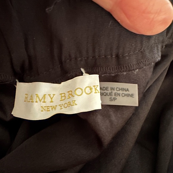 Ramy Brook Stretch Silk Allyn Paperbag Waist, Cropped Pants - Picture 10 of 12